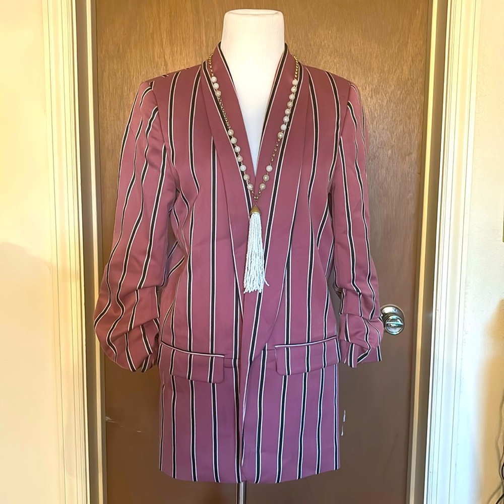 Pinstripe Suit Coat